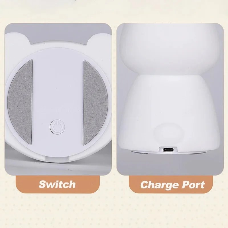 LED Night light Silicone Rabbit Touch Sensor lamp Cute Animal Light Bedroom Decor Gift for Kid Baby Child Table Lamp Home Decor LED Night light Silicone Rabbit Touch Sensor lamp Cute Animal Light Bedroom Decor Gift for Kid Baby Child Table Lamp Home Decor