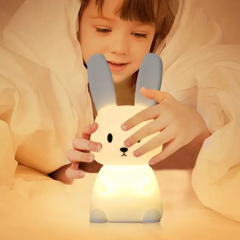 LED Night light Silicone Rabbit Touch Sensor lamp Cute Animal Light Bedroom Decor Gift for Kid Baby Child Table Lamp Home Decor LED Night light Silicone Rabbit Touch Sensor lamp Cute Animal Light Bedroom Decor Gift for Kid Baby Child Table Lamp Home Decor