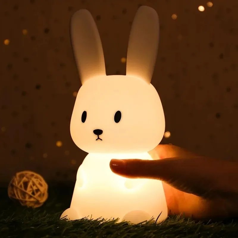 LED Night light Silicone Rabbit Touch Sensor lamp Cute Animal Light Bedroom Decor Gift for Kid Baby Child Table Lamp Home Decor LED Night light Silicone Rabbit Touch Sensor lamp Cute Animal Light Bedroom Decor Gift for Kid Baby Child Table Lamp Home Decor