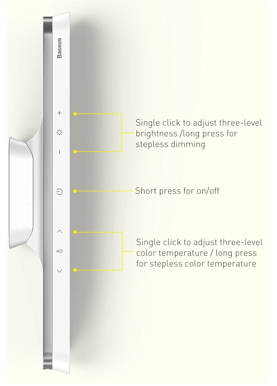 Baseus Magnetic Desk Lamp Hanging LED Table Lamp Chargeable Stepless Dimming Cabinet Night Light Closet Wardrobe Study Read Lamp Baseus Magnetic Desk Lamp Hanging LED Table Lamp Chargeable Stepless Dimming Cabinet Night Light Closet Wardrobe Study Read Lamp