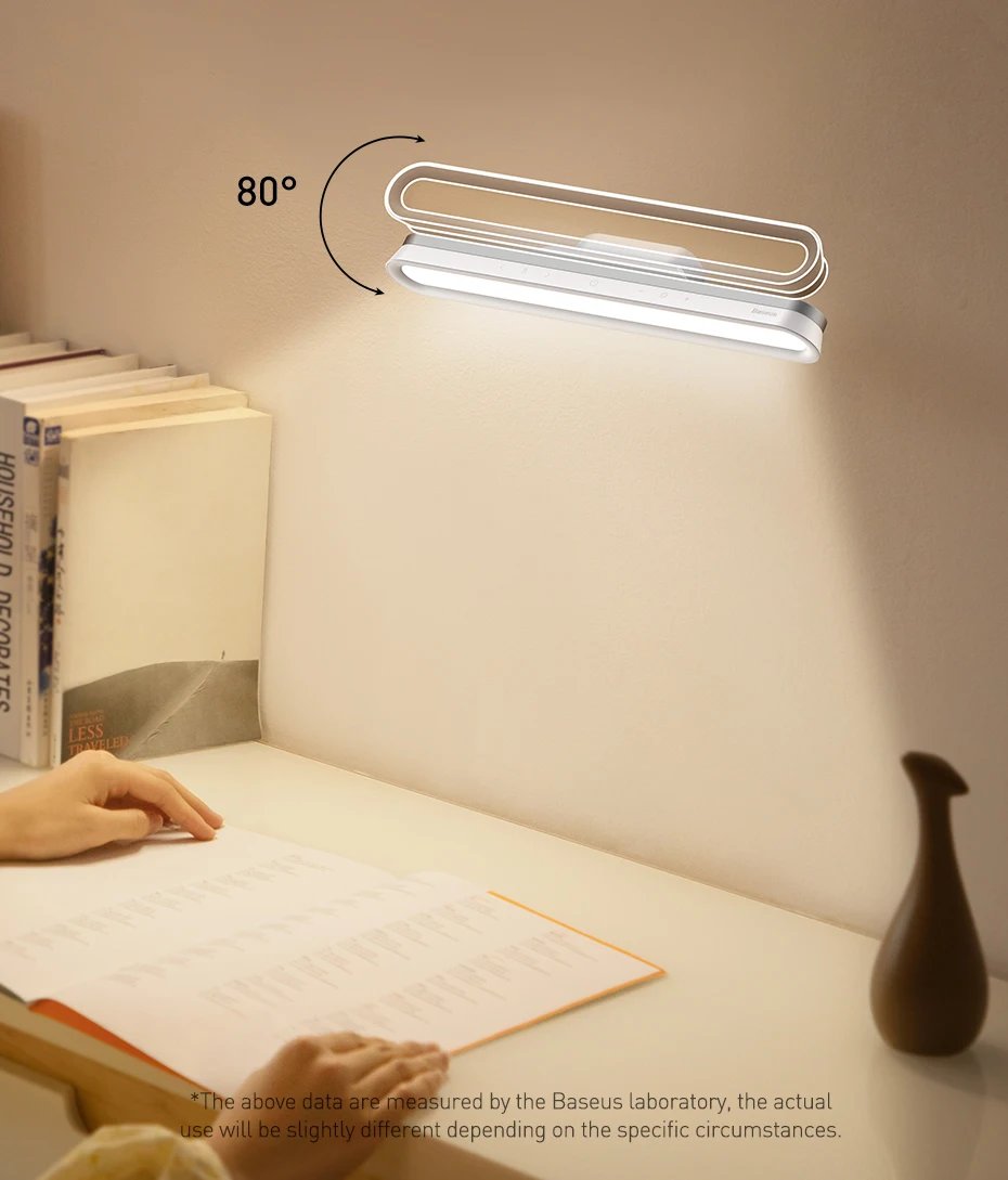 Baseus Magnetic Desk Lamp Hanging LED Table Lamp Chargeable Stepless Dimming Cabinet Night Light Closet Wardrobe Study Read Lamp Baseus Magnetic Desk Lamp Hanging LED Table Lamp Chargeable Stepless Dimming Cabinet Night Light Closet Wardrobe Study Read Lamp