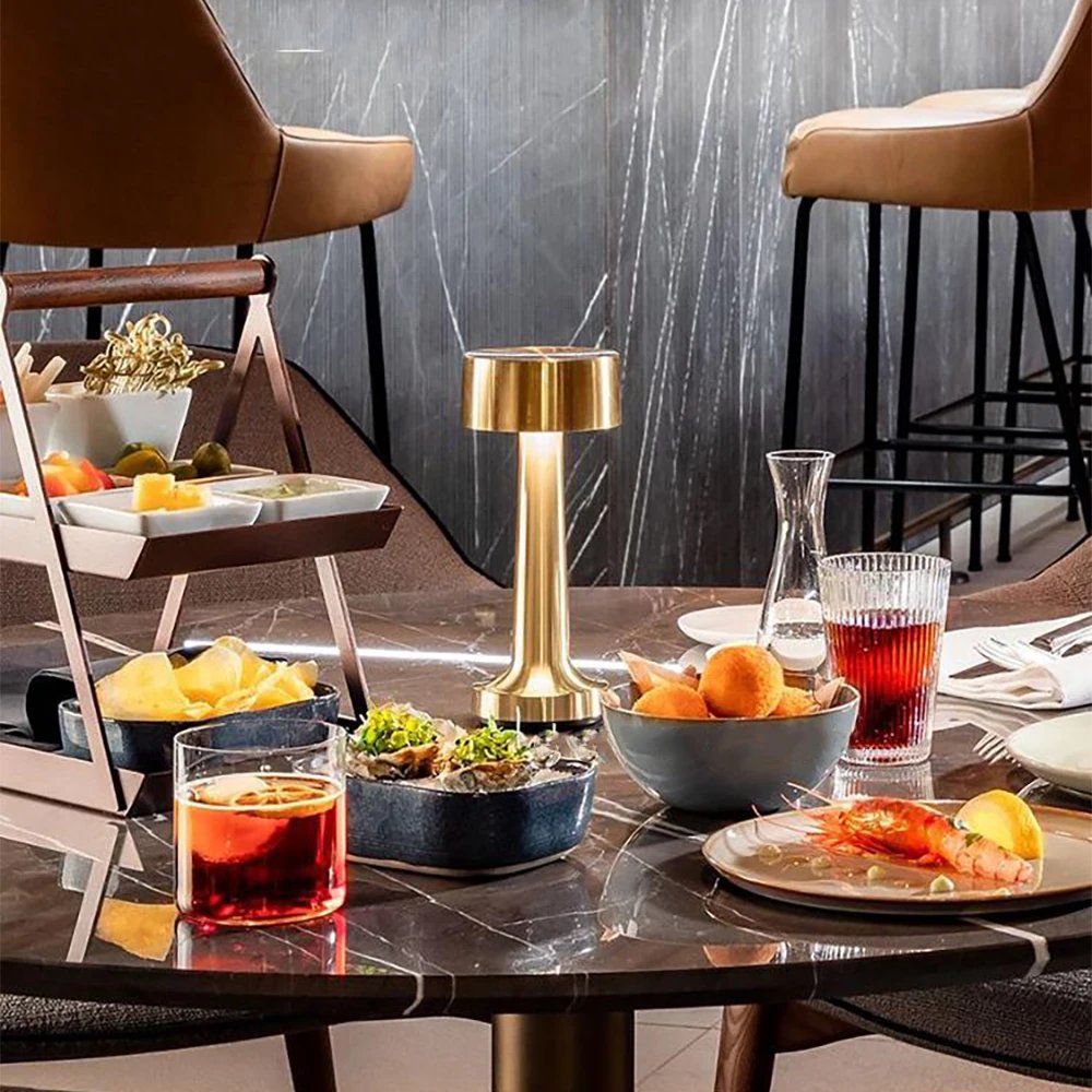 Retro Bar Table Lamp Lampara De Noche Dormitor Abajur Room Decor Decoration Chambre Desk Bedroom Coffee Luces Led Night Light