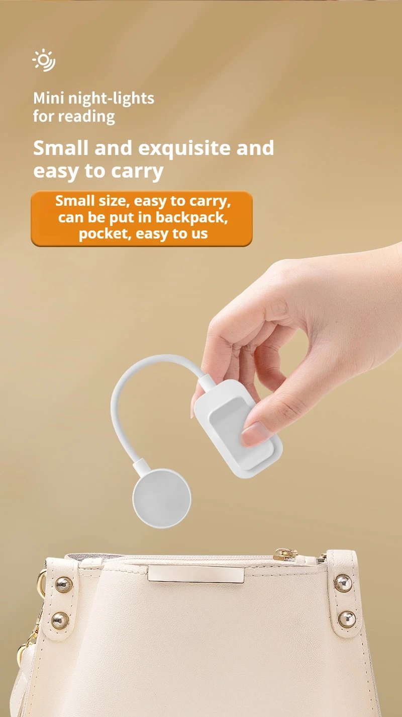 Mini Clip Book Lamp LED Table Lamp Eye Protection 3 Colors Battery Powered USB Night Light Portable Bedside Student Reading Lamp