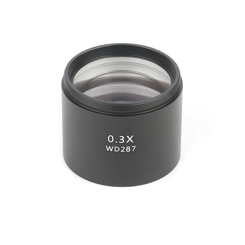 0.3X 0.5X 0.7X 0.75X 1X 1.5X 2.0X Auxiliary Barlow Objective Lens Thread M48mm For Zoom Stereo Binocular Trinocular Microscope