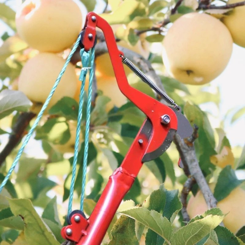 1PC High-Altitude Extension Lopper Branch Scissors Extendable Fruit Tree Pruning Saw Cutter Garden Trimmer Tool With Rope