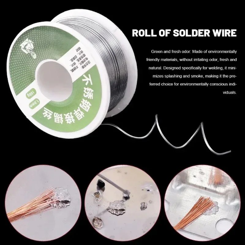 20/100g Low Temperature Easy Melt Solder Wire Universal Silver Welding Rod Cored Weld Wire No Need Solder Powder Soldering Rods