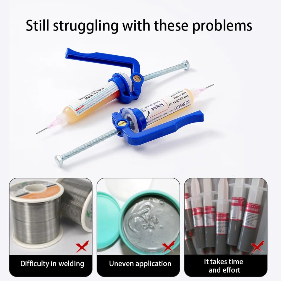 Solder Paste Extruder Glue Gun Welding Solder Oil Booster Circuit Board Repair Solder Paste Soldering Accessories