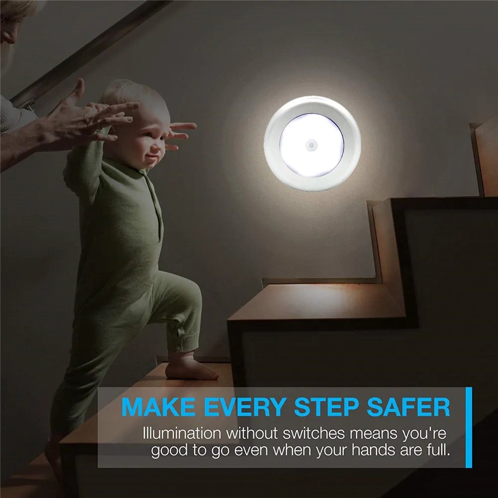 PIR Motion Sensor Night Light 6LED LED Human Body Induction Wireless Detector Automatic Light On / Off For Home Bedside Lighting PIR Motion Sensor Night Light 6LED LED Human Body Induction Wireless Detector Automatic Light On / Off For Home Bedside Lighting