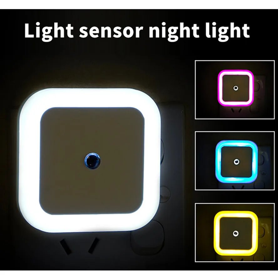 Sensor Night Light Saving LED Sensor Night Lamp Smart Dusk to Dawn Sensor Lamps Nightlight for Bedrooms Toilets Stairs Corridors