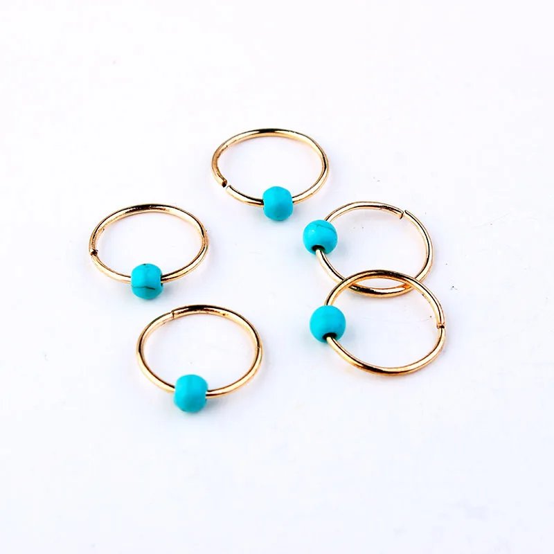 5-50pcs/bag Silver Metal Hair Rings Braid Dreadlocks Bead Hair Cuffs Dread Tube Charm Dreadlock Hair Accessories Extension