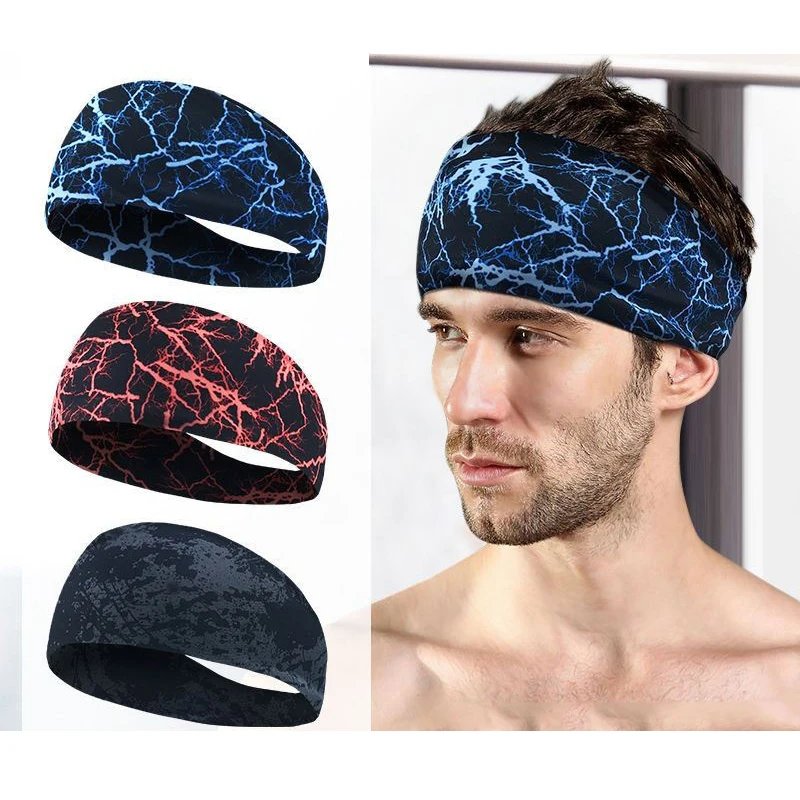 Sport Headbands Men Bike Cycling Running Sweatband Fitness Jogging Tennis Yoga Gym Headscarf Head Sweat Hair Band Bandage  Women
