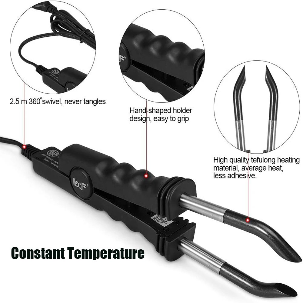 Captin for hair extensions Heat Connectors Tongs Hair Extensions Iron for V lighthair extensions Constant Hair Extension Tools