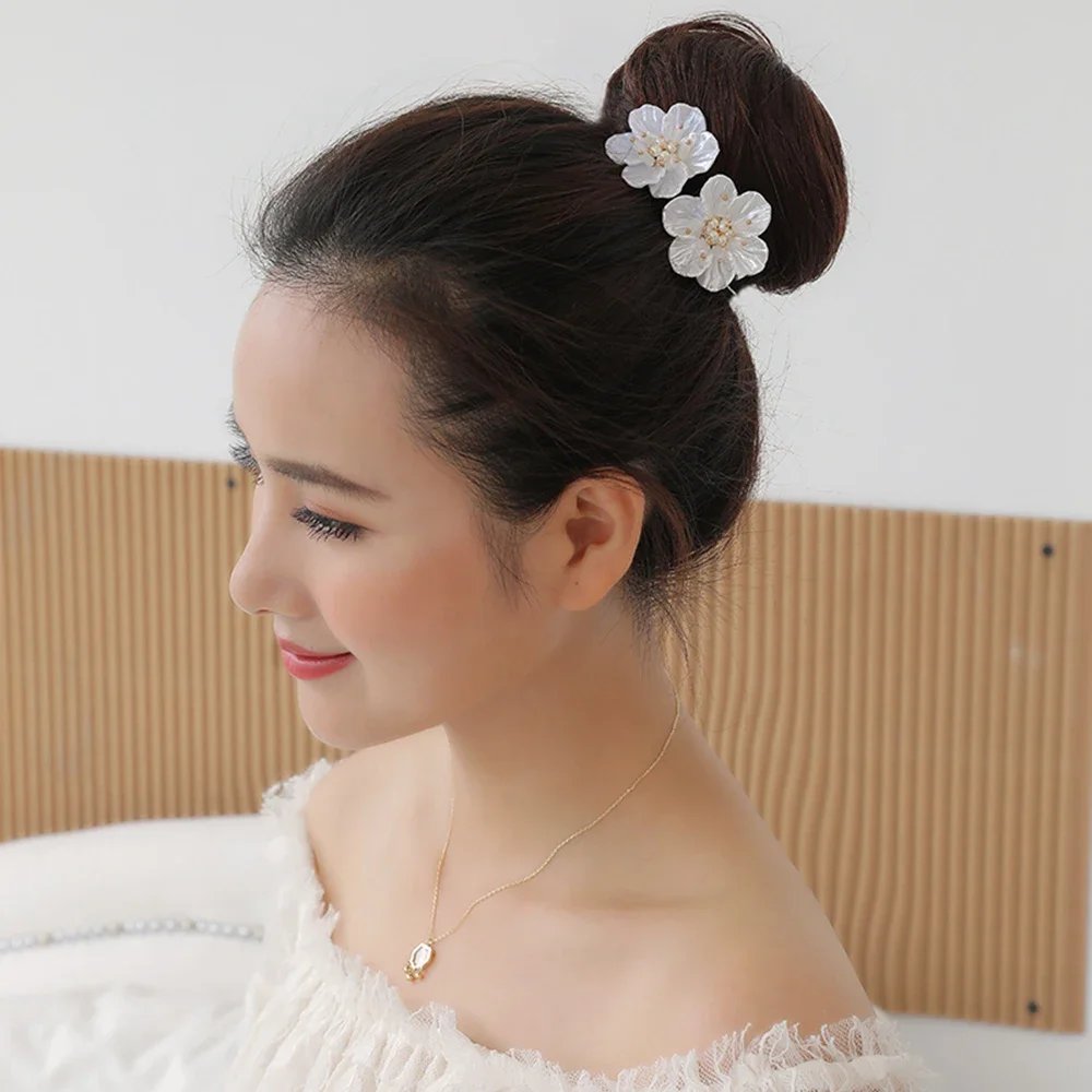 Shell Flower Magic Bun Maker Flower Bud Head Bun Maker Bow Pearl Hair Pin Lazy Hair Dish Artifact Women Hair Styling Braiders Shell Flower Magic Bun Maker Flower Bud Head Bun Maker Bow Pearl Hair Pin Lazy Hair Dish Artifact Women Hair Styling Braiders