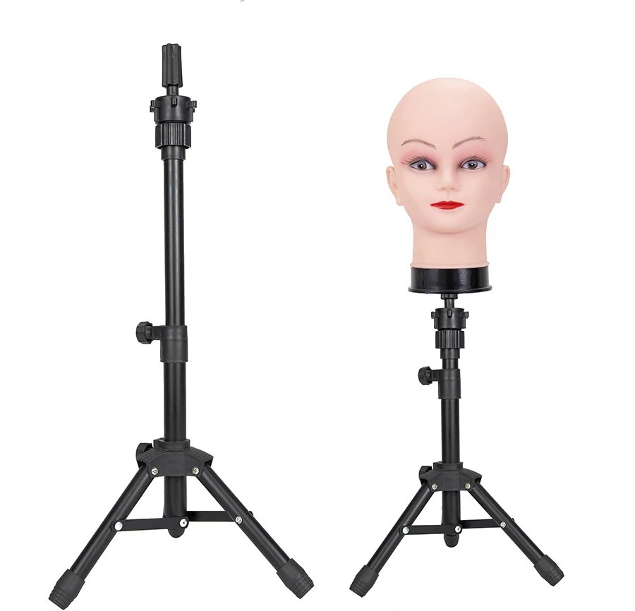Cheap Wig Making Canvas Head and Training Head Tripod for Wigs Good Quality Mannequin Head for Making Wigs