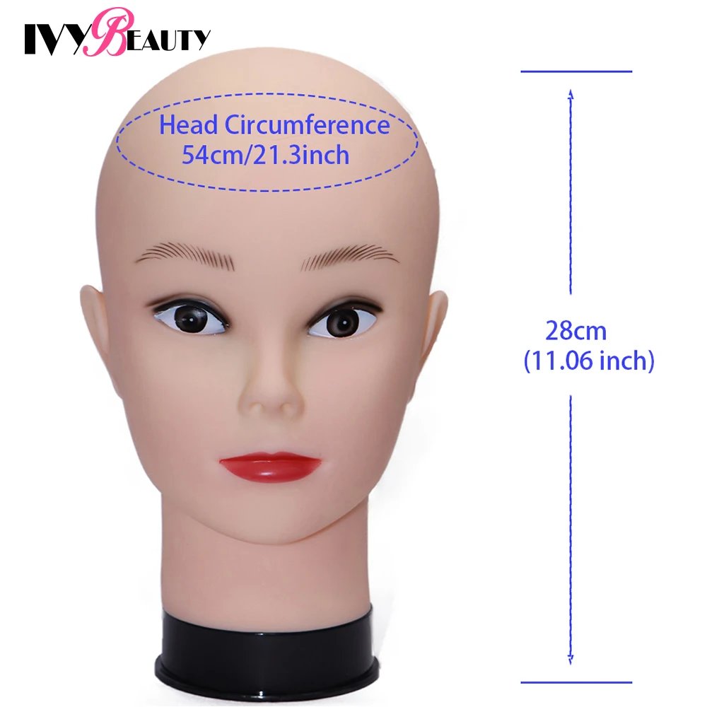 Hot Selling Female Mannequin Head With Wig Stand Clamp For Makeup Practice Cosmetology Manikin Head For Wig Hat Display 51Cm