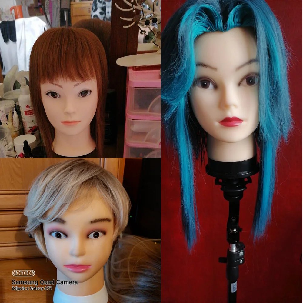 Hot Selling Female Mannequin Head With Wig Stand Clamp For Makeup Practice Cosmetology Manikin Head For Wig Hat Display 51Cm