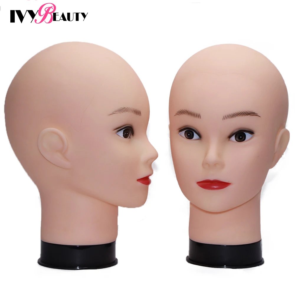 Hot Selling Female Mannequin Head With Wig Stand Clamp For Makeup Practice Cosmetology Manikin Head For Wig Hat Display 51Cm