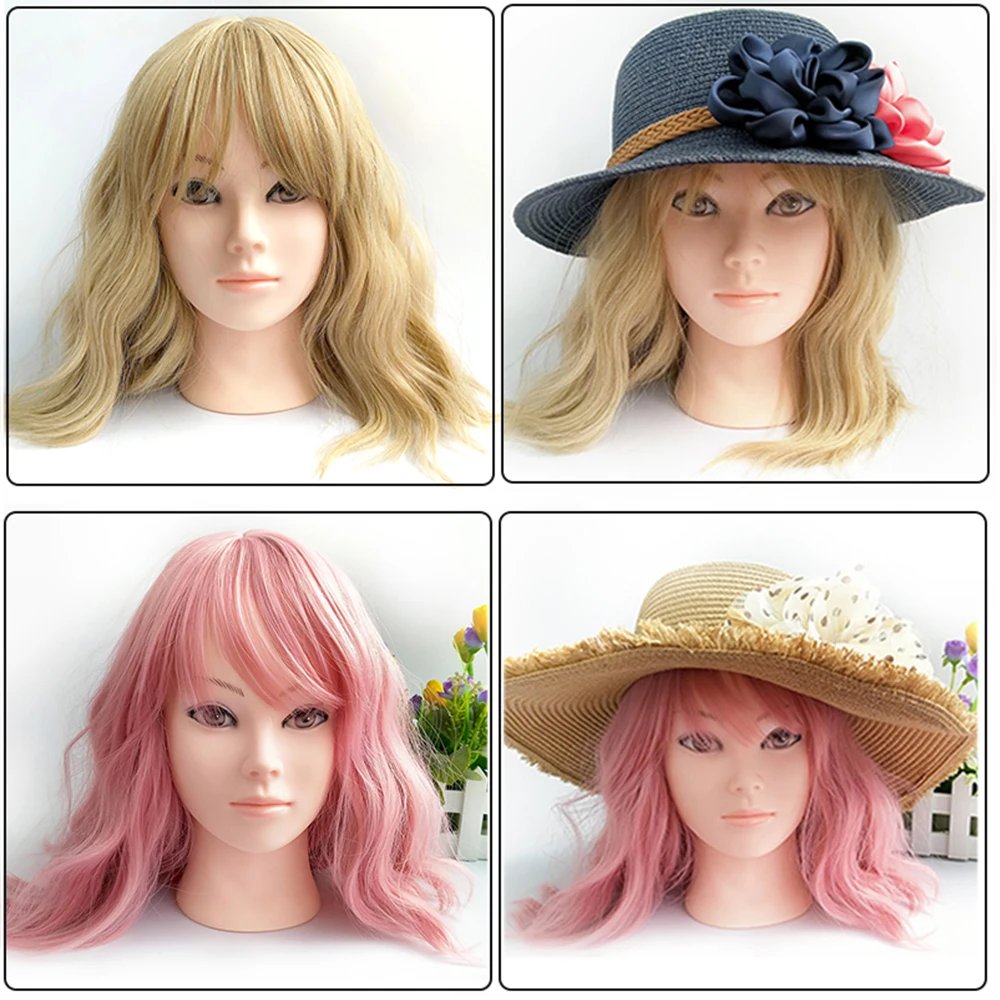 Hot Selling Female Mannequin Head With Wig Stand Clamp For Makeup Practice Cosmetology Manikin Head For Wig Hat Display 51Cm