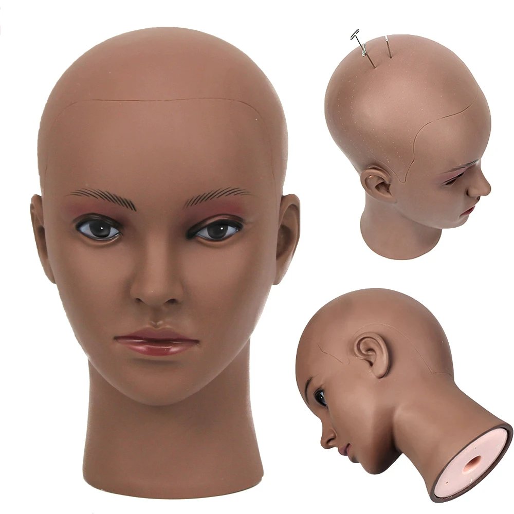 Hot Selling Female Mannequin Head With Wig Stand Clamp For Makeup Practice Cosmetology Manikin Head For Wig Hat Display 51Cm