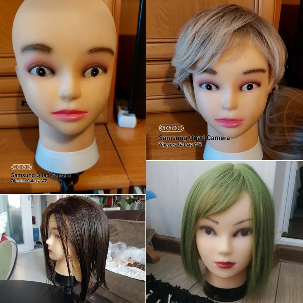Hot Selling Female Mannequin Head With Wig Stand Clamp For Makeup Practice Cosmetology Manikin Head For Wig Hat Display 51Cm