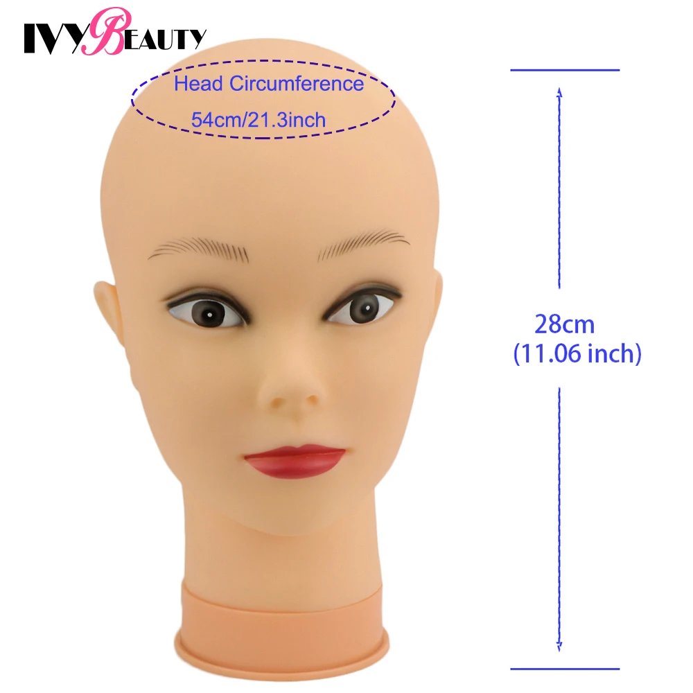 Hot Selling Female Mannequin Head With Wig Stand Clamp For Makeup Practice Cosmetology Manikin Head For Wig Hat Display 51Cm