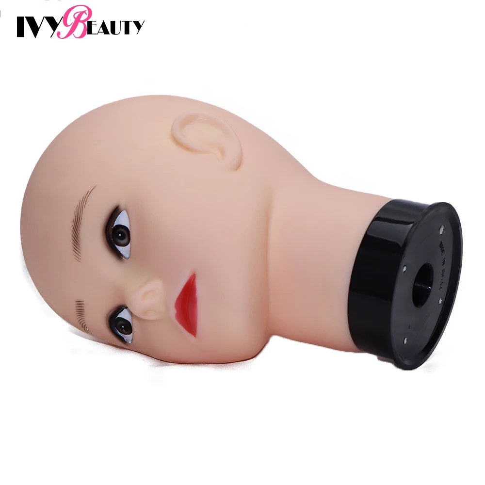 Hot Selling Female Mannequin Head With Wig Stand Clamp For Makeup Practice Cosmetology Manikin Head For Wig Hat Display 51Cm