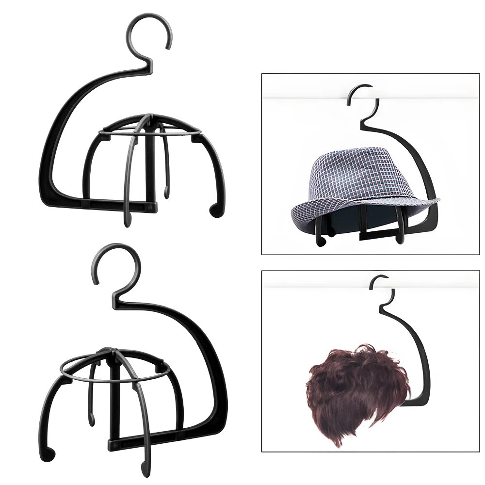 High Quality Wig Stands Plastic Hat Display Wig Stand Holders For Hair Extension Wigs Black Purple Wig Hanger Stand Holder