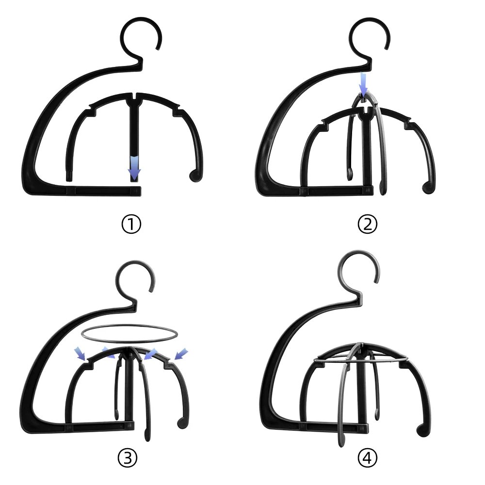 High Quality Wig Stands Plastic Hat Display Wig Stand Holders For Hair Extension Wigs Black Purple Wig Hanger Stand Holder