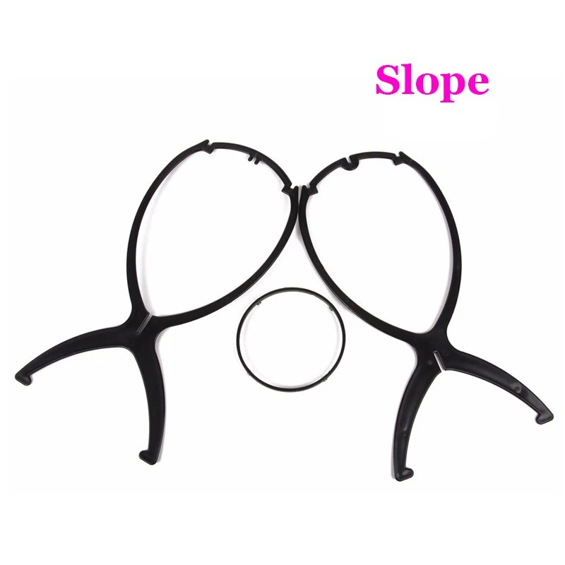 Portable Plastic Wig Stand Collapsible Wig Holder Durable Wig Display 17x36cm Hair Display Tools Travel Wig Stand For Styling