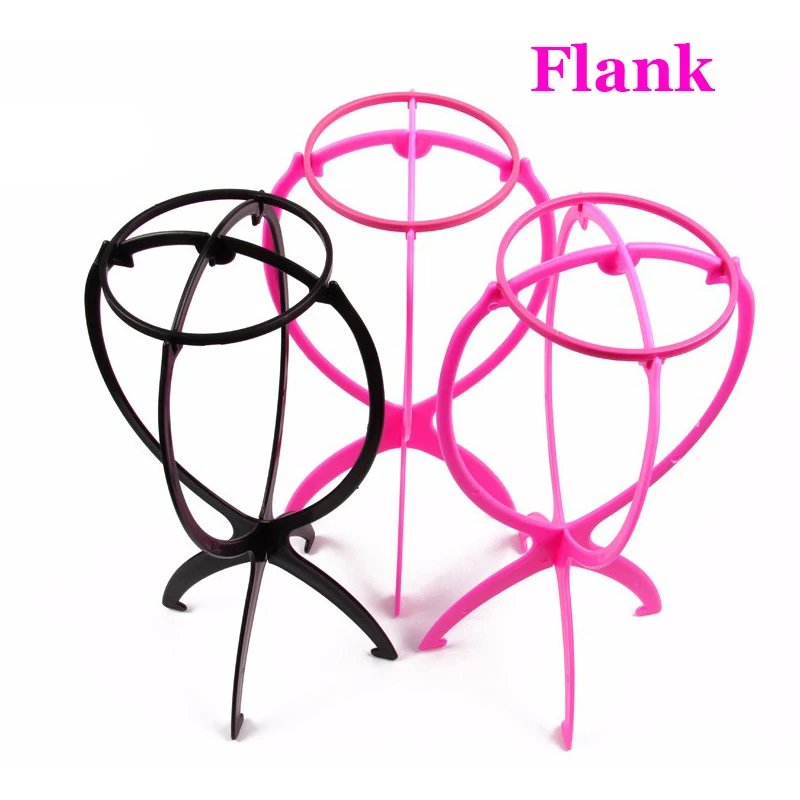 Portable Plastic Wig Stand Collapsible Wig Holder Durable Wig Display 17x36cm Hair Display Tools Travel Wig Stand For Styling
