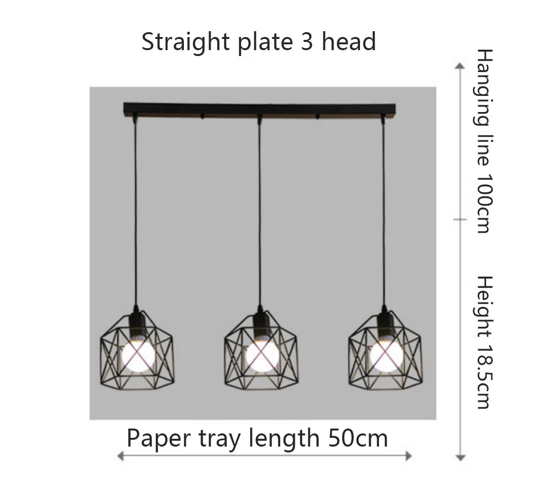Nordic Creative Iron Single Head Chandelier Simple Modern Personality Living Bar Table Bedroom Dining Decoration Light Fixture