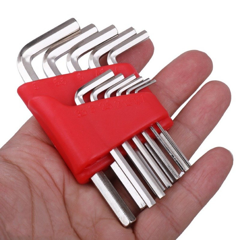 5/8/11Pcs Metric Allen Wrench Inch Wrench Set L Wrench Size Allen Key Short Arm Tool Set Easy To Carry In The Pocket Hand Tools
