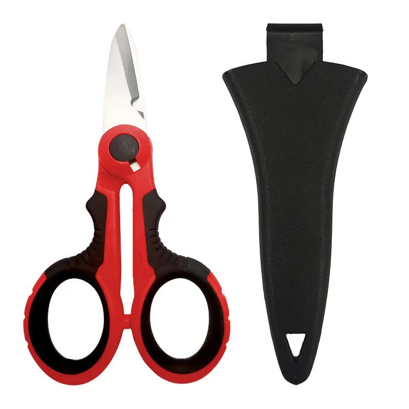 New High Carbon Steel Scissors Household Shears Tools Electrician Scissors Stripping Wire Cut Tools for Fabrics, Paper and Cable