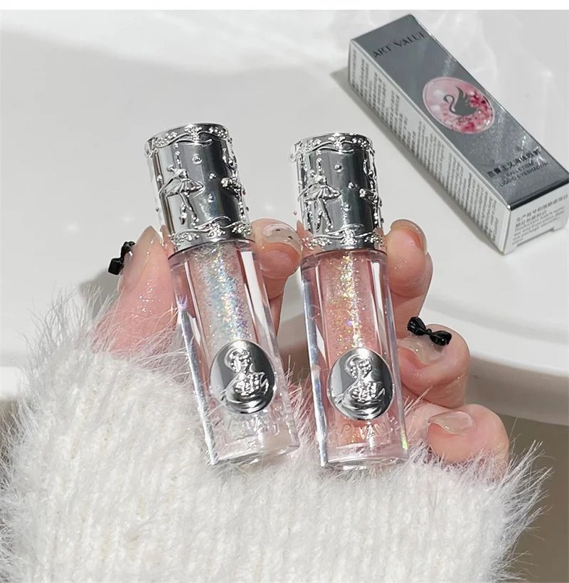 Liquid Eyeshadow Pearlescent Shimmer Long Lasting Monochrome Pearly Fine Sparkling Sequins Eye Shadow Highlighter Quick Drying