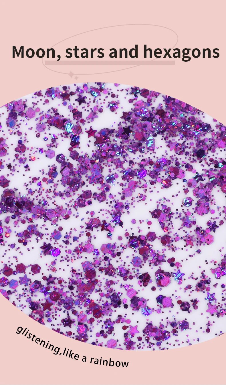 身体闪光凝胶亮片长效面部眼睛头发舞会派对美人鱼鳞片不易脱妆