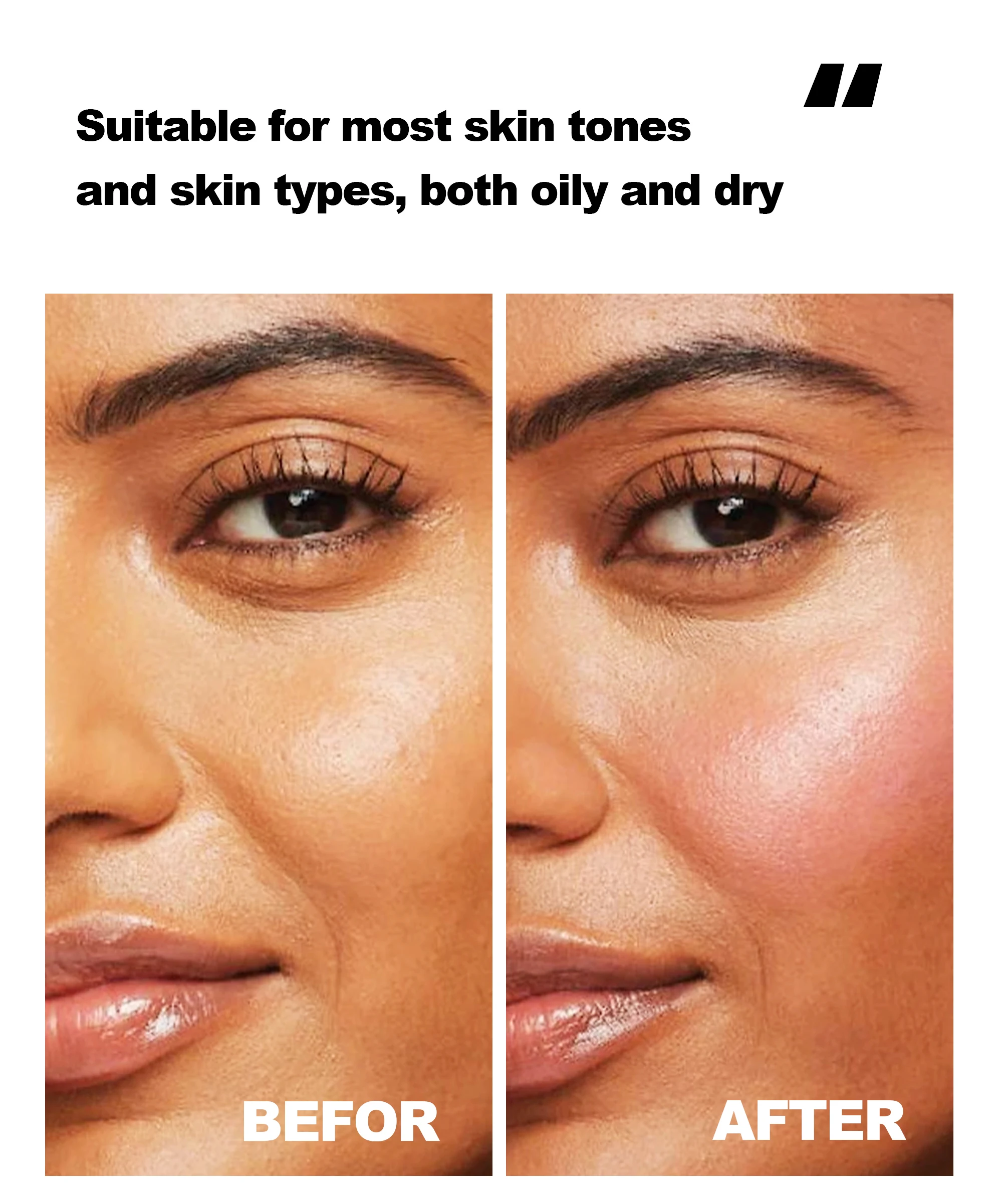 Handaiyan Matte Glitter Face Liquid Blusher Smooth Cheek Eye Mousse Blush Highlighter Stick Rouge Waterproof Contour Makeup Handaiyan Matte Glitter Face Liquid Blusher Smooth Cheek Eye Mousse Blush Highlighter Stick Rouge Waterproof Contour Makeup