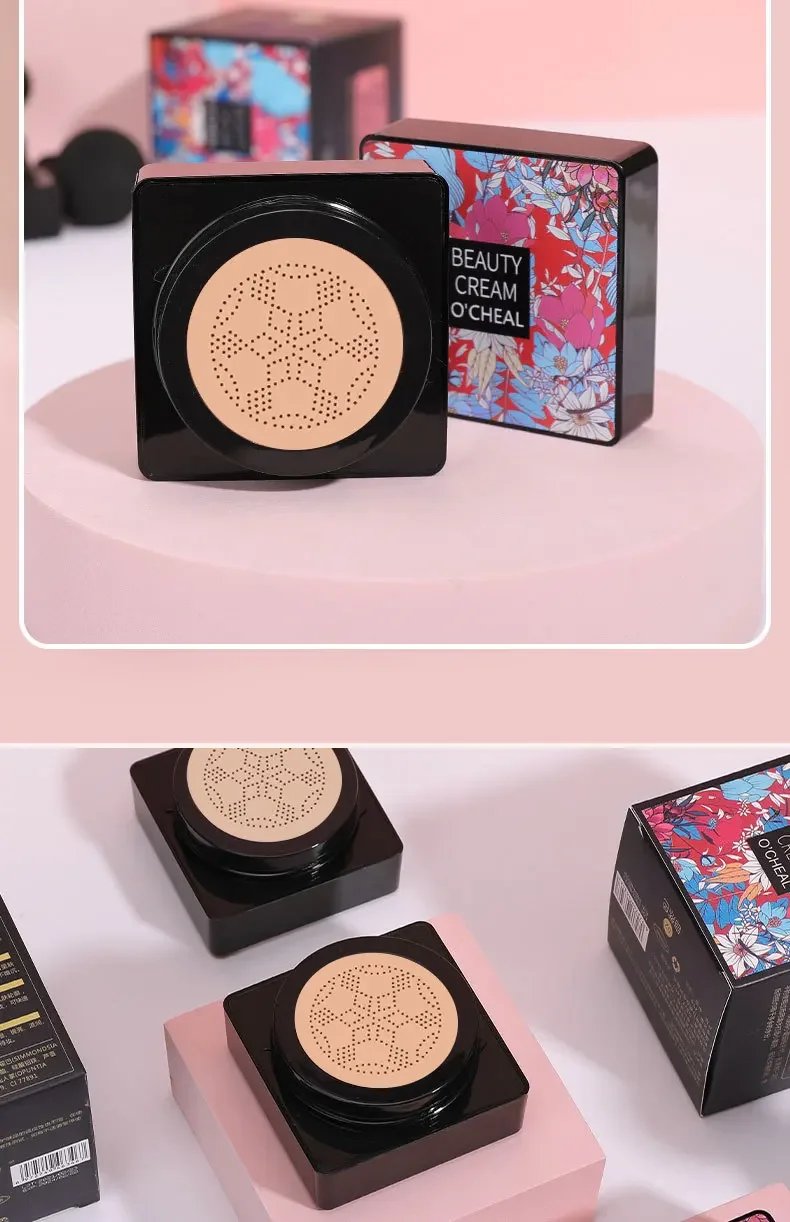 CC Cream Magic Foundation Mushroom Head Air Cushion Waterproof Brighten Foundation Cream Women Base Makeup Face Korean Cosmetics