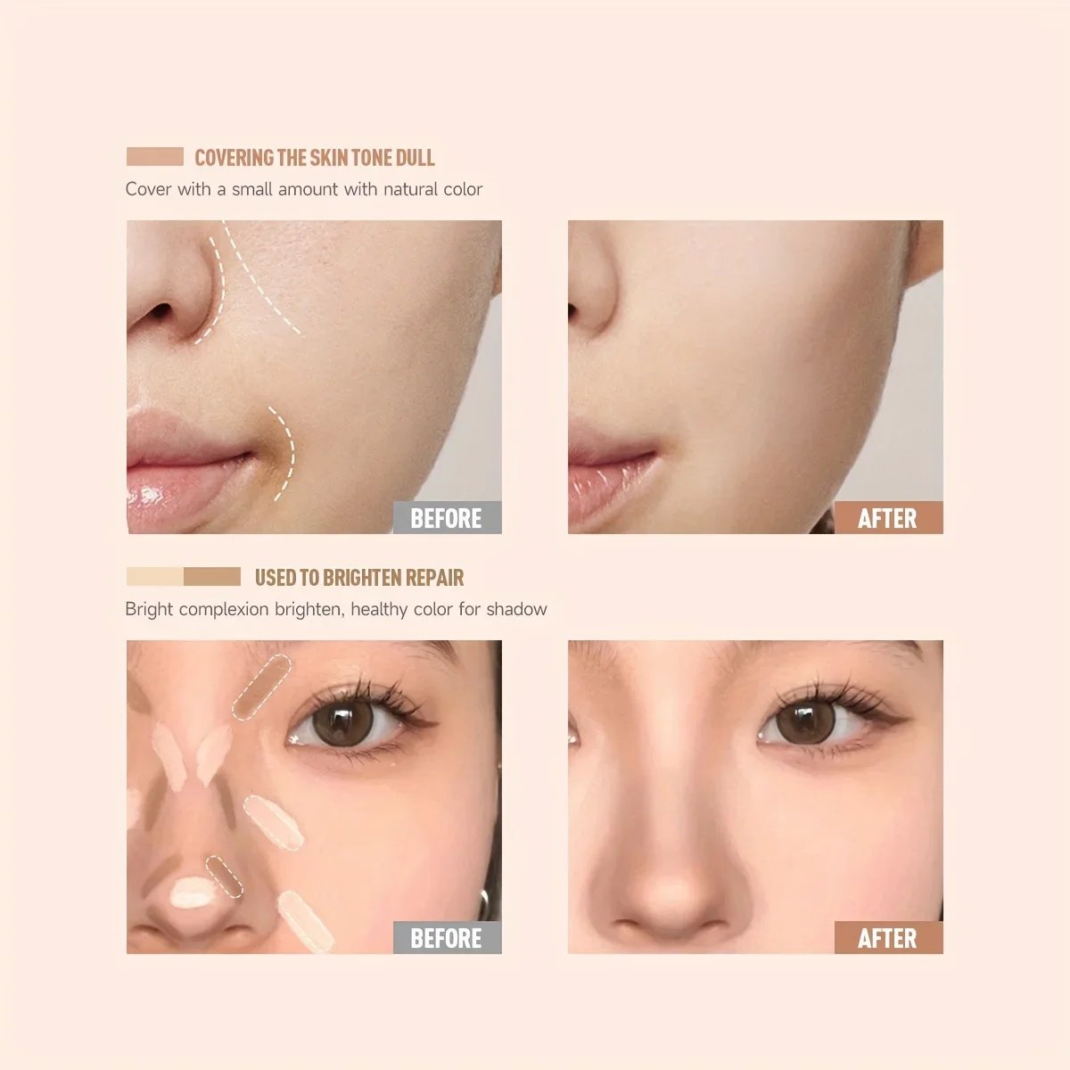 Multifunction Concealer Palette Cream Texture Covers Acne Marks Dark Circles 3 Colors Face Makeup Lasting Brighten Face Cosmetic Multifunction Concealer Palette Cream Texture Covers Acne Marks Dark Circles 3 Colors Face Makeup Lasting Brighten Face Cosmetic