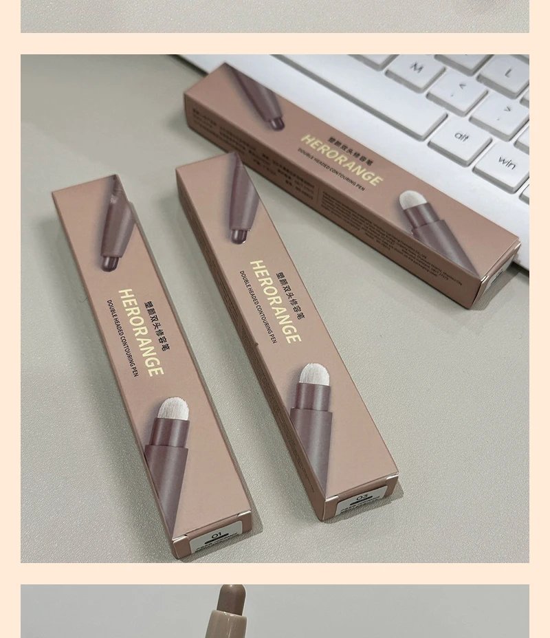 Nose Shadow Bronzers Contouring Makeup Pen Natural Grey Brown Three-dimensional Face Matte Shadow Cream Contour With Brush Nose Shadow Bronzers Contouring Makeup Pen Natural Grey Brown Three-dimensional Face Matte Shadow Cream Contour With Brush