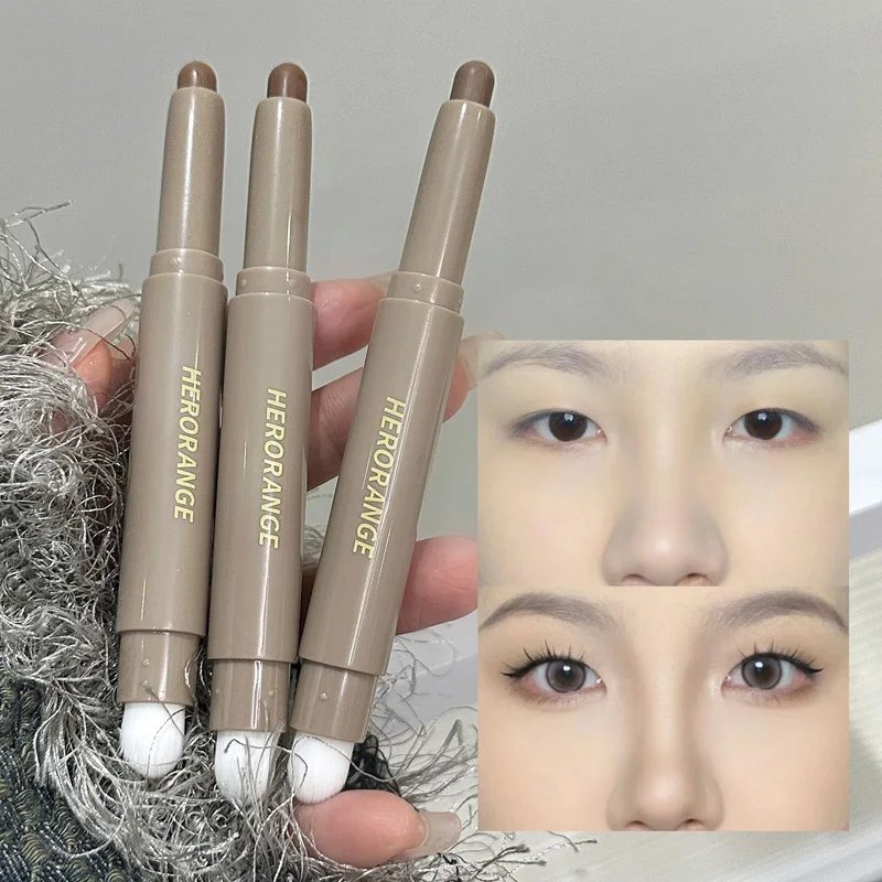Nose Shadow Bronzers Contouring Makeup Pen Natural Grey Brown Three-dimensional Face Matte Shadow Cream Contour With Brush Nose Shadow Bronzers Contouring Makeup Pen Natural Grey Brown Three-dimensional Face Matte Shadow Cream Contour With Brush