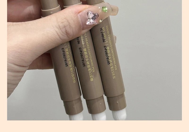 Nose Shadow Bronzers Contouring Makeup Pen Natural Grey Brown Three-dimensional Face Matte Shadow Cream Contour With Brush Nose Shadow Bronzers Contouring Makeup Pen Natural Grey Brown Three-dimensional Face Matte Shadow Cream Contour With Brush