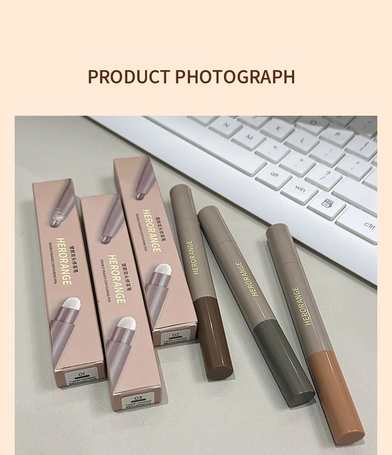 Nose Shadow Bronzers Contouring Makeup Pen Natural Grey Brown Three-dimensional Face Matte Shadow Cream Contour With Brush Nose Shadow Bronzers Contouring Makeup Pen Natural Grey Brown Three-dimensional Face Matte Shadow Cream Contour With Brush