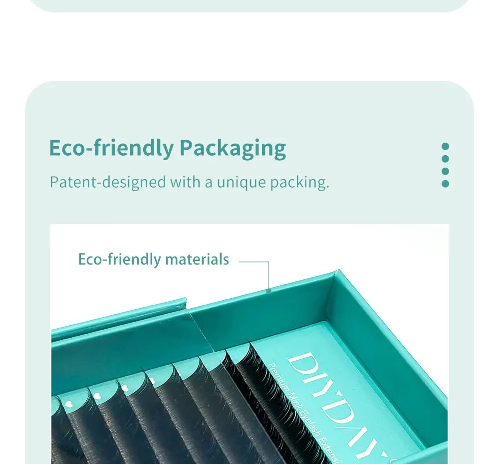 DIYDAY Flat Individual lash Extension 0.15 0.20 Split Tips Super Softer Eyelash Ellipse Flat Classic False Eyelashes Supplies