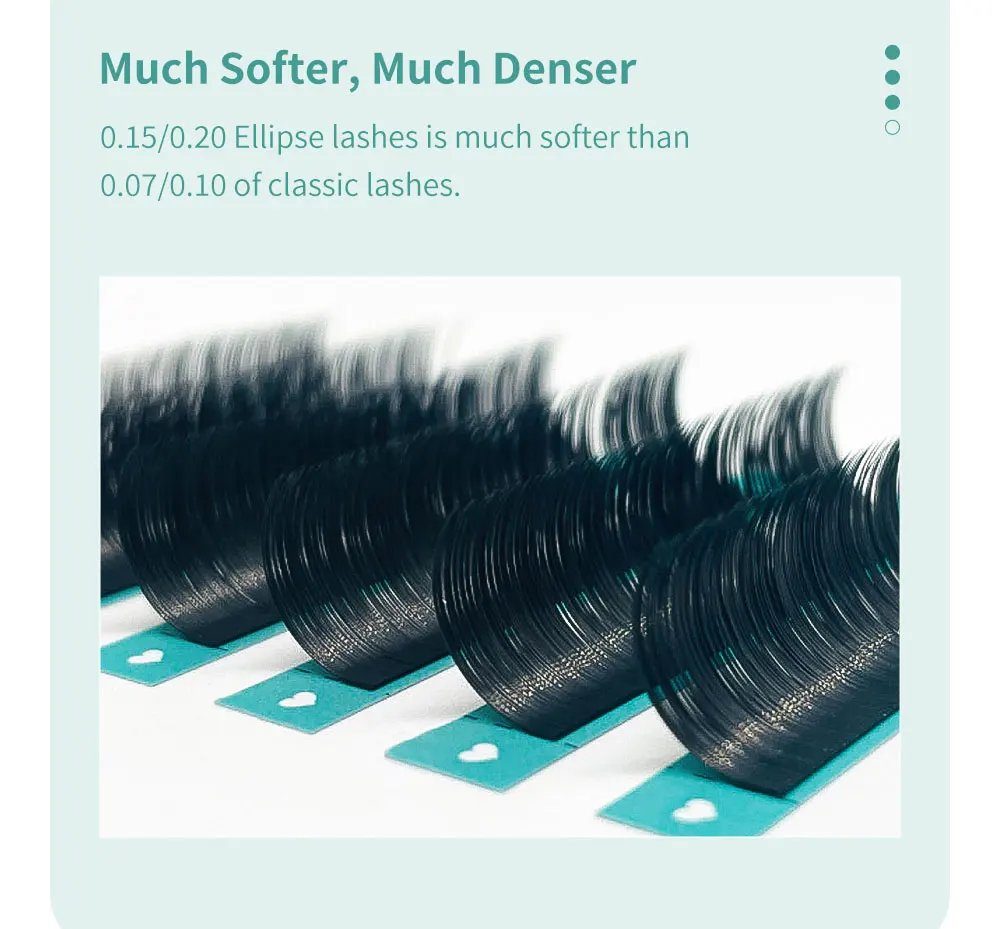 DIYDAY Flat Individual lash Extension 0.15 0.20 Split Tips Super Softer Eyelash Ellipse Flat Classic False Eyelashes Supplies