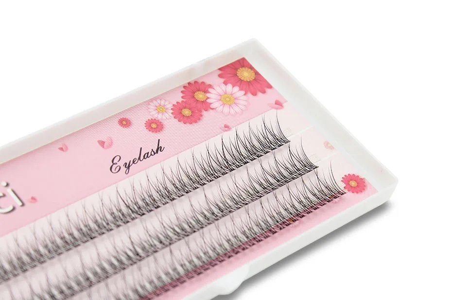 Kimcci 120pcs Premium Mink Individual Dovetail Eyelash Extension Natural 3D Cluster Eyelashes Professional Makeup Flared Lashes Kimcci 120pcs Premium Mink Individual Dovetail Eyelash Extension Natural 3D Cluster Eyelashes Professional Makeup Flared Lashes