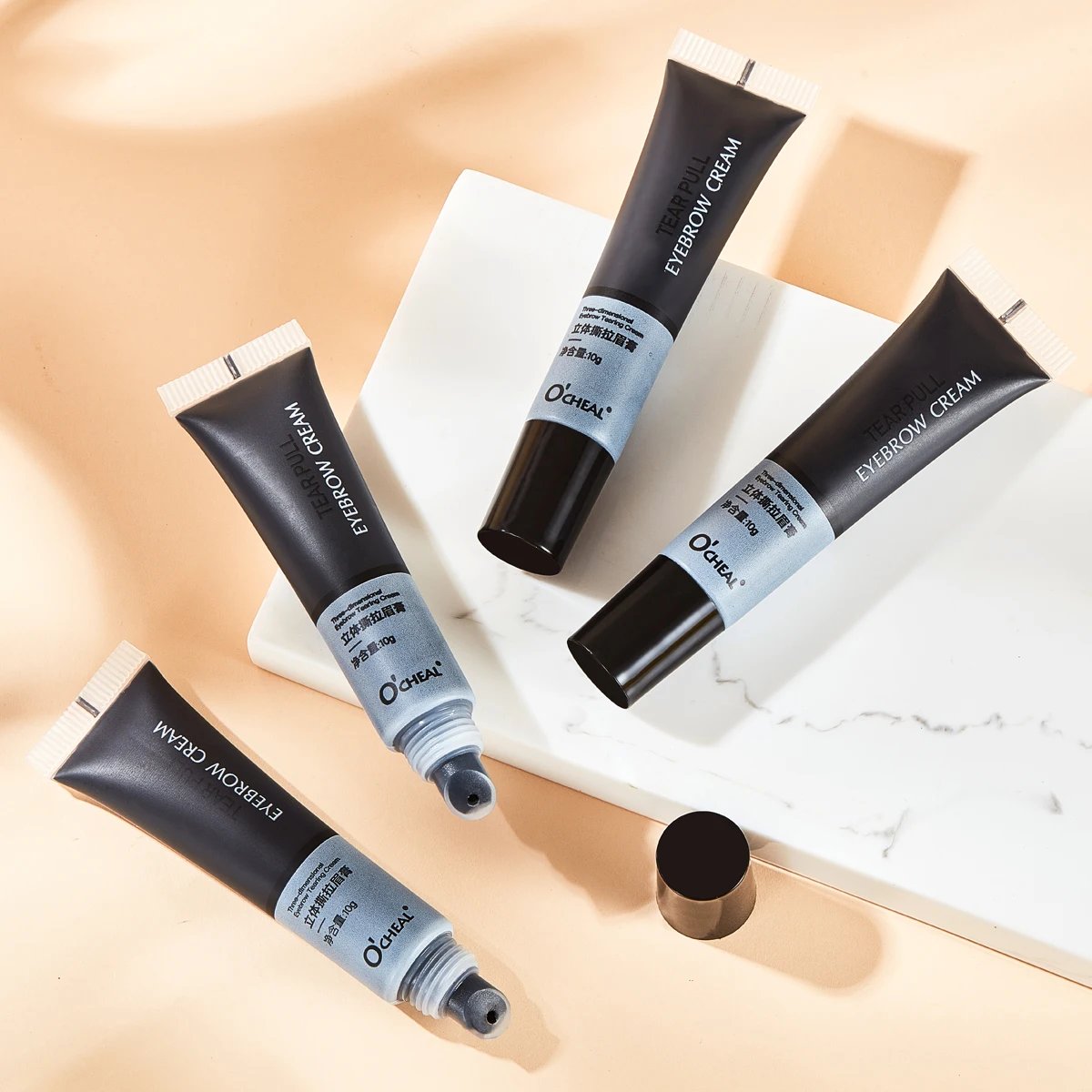 OCHEAL Eyebrow Gel Peel Off Waterproof Long Lasting Eye Cream Coloring Eyebrow Glue Natural Tinting Tattoo Quick Dry Brow Makeup