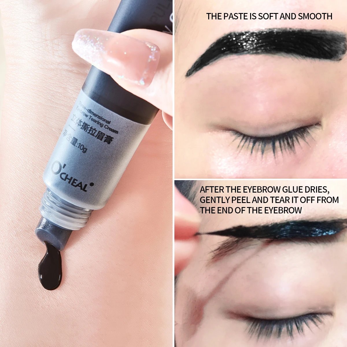 OCHEAL Eyebrow Gel Peel Off Waterproof Long Lasting Eye Cream Coloring Eyebrow Glue Natural Tinting Tattoo Quick Dry Brow Makeup OCHEAL Eyebrow Gel Peel Off Waterproof Long Lasting Eye Cream Coloring Eyebrow Glue Natural Tinting Tattoo Quick Dry Brow Makeup