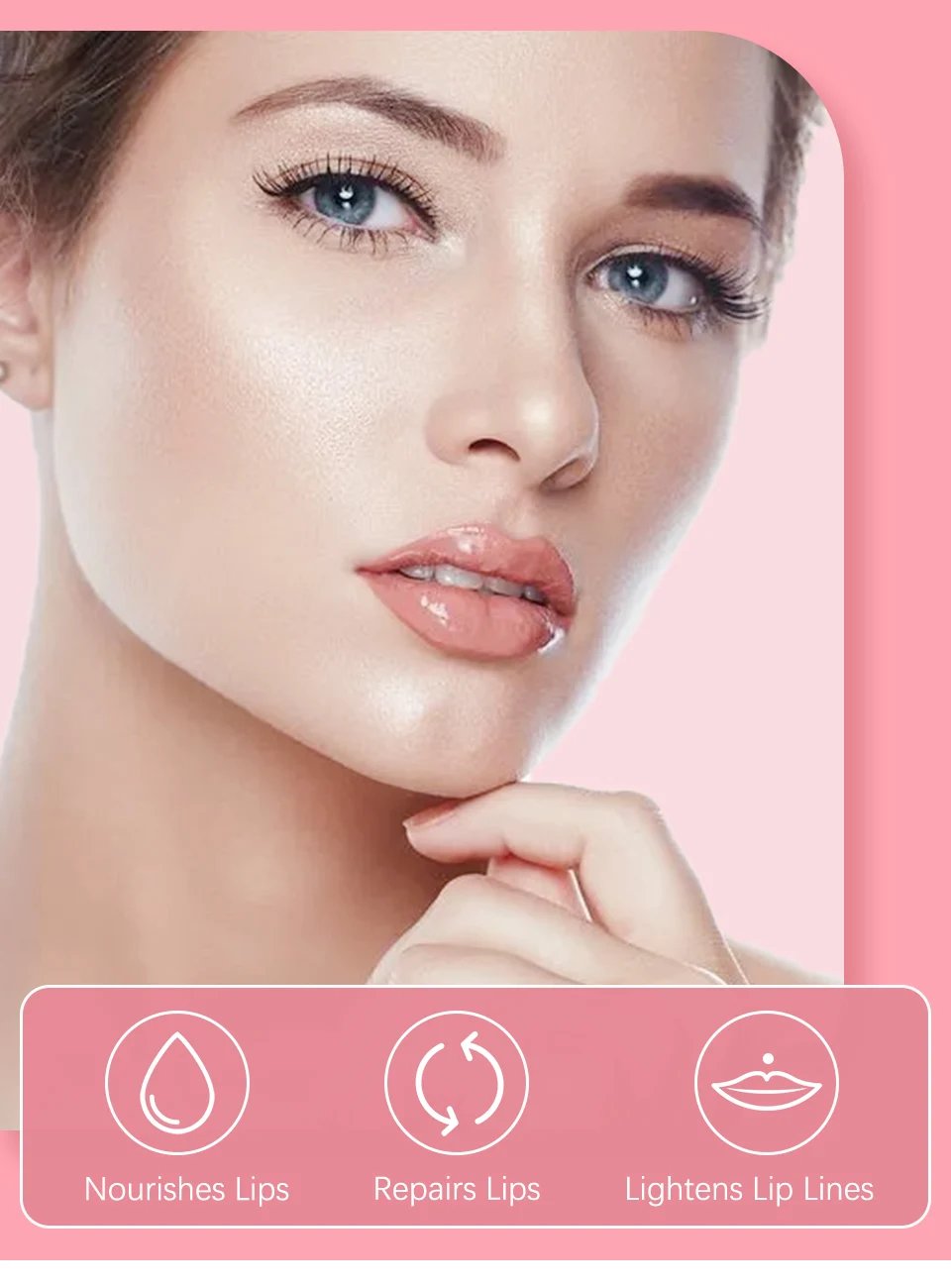 Crystal Jelly Moisturizing Lip Oil Plumping Lip Gloss Makeup Sexy Plump Lip Glow Oil Tinted Lip Plumper 6ml 1 Piece