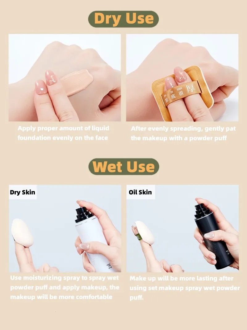 Dry and Wet Dual-use powder puff set box Soft Air Cushion Puff Makeup Blender Sponges Elastic Marshmallow Cosmetic Dry and Wet Dual-use powder puff set box Soft Air Cushion Puff Makeup Blender Sponges Elastic Marshmallow Cosmetic