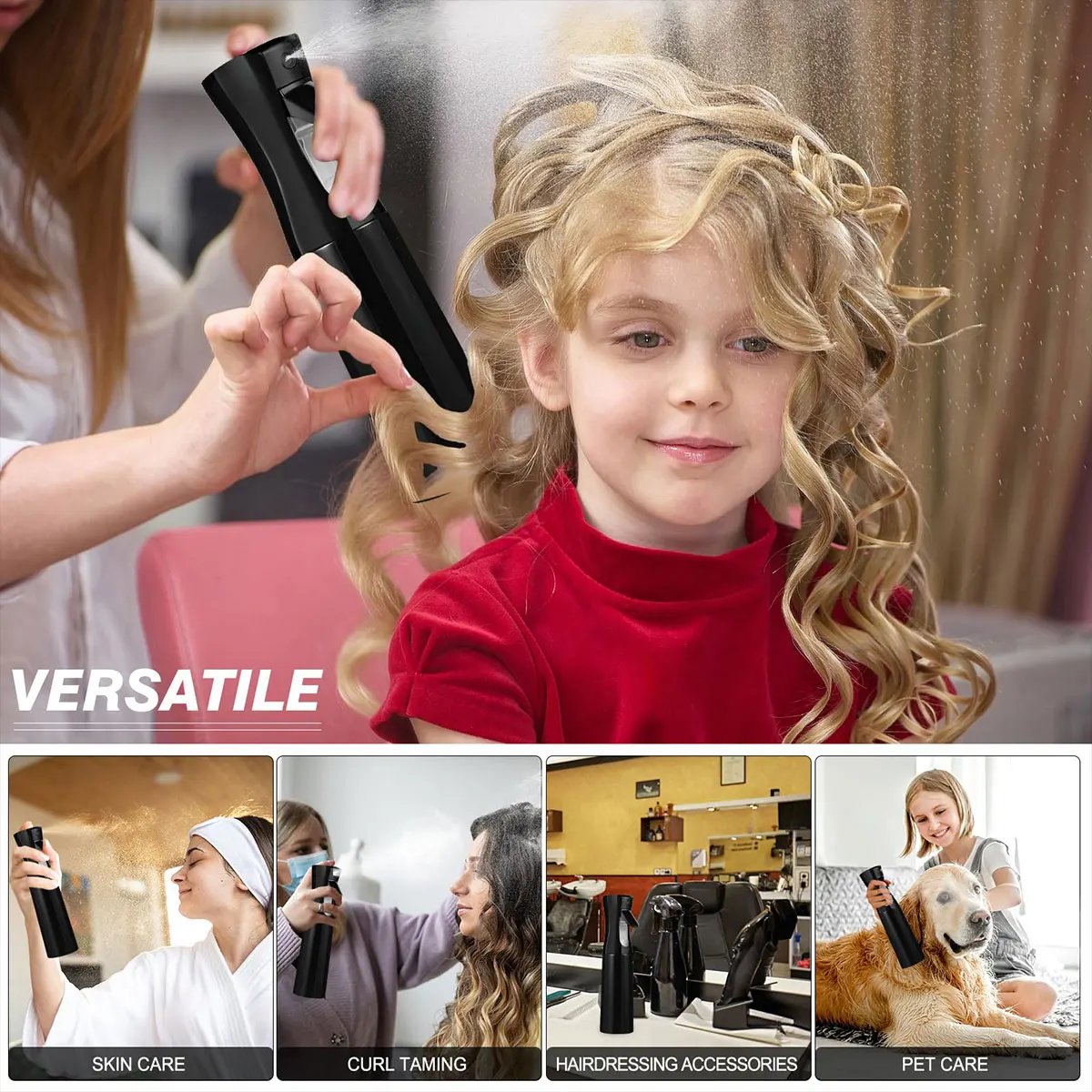 200ml Hair Continuous Spray Bottle Alcohol Bottle Makeup Spray Bottle Fine Mist Water Spray Bottle for Salons Barber Tools -LIU 200ml Hair Continuous Spray Bottle Alcohol Bottle Makeup Spray Bottle Fine Mist Water Spray Bottle for Salons Barber Tools -LIU